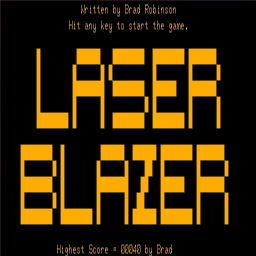 Lazer Blazer Title Screen