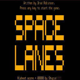 Space Lanes Title Screen